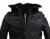 Incarnation 15297cc double zipper hooded leather jacket